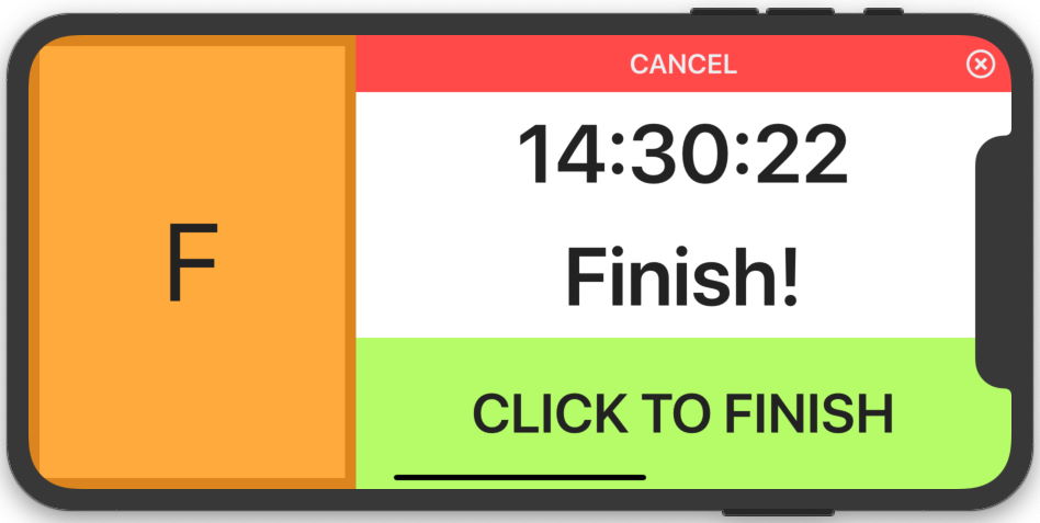 Rallycheck Finish control