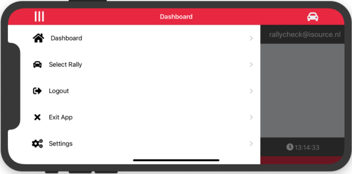Rallycheck iPhone Schermafbeelding v2