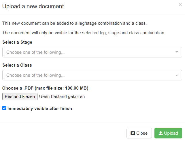 Upload a new document